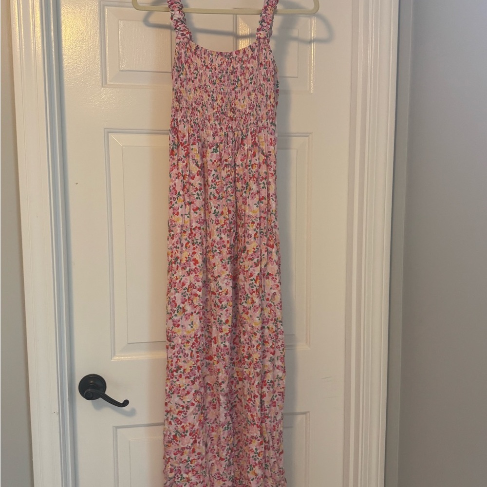 Seraphine Pink Floral Maxi Maternity Dress